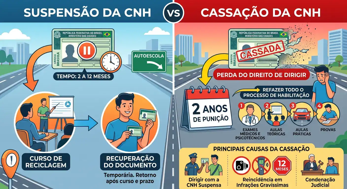 Advogado de trânsito para recurso de cassação de CNH: entenda a diferença.